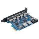 ORICO PVU3-5O2U Monster USB3.0 7 - Port PCI Express Card with VL800 and VL812 USB3.0 Controller