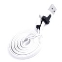 Noodle-like flat USB cable for Iphone5/5S/5C/mini ipad