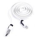 Noodle-like flat USB cable for Iphone5/5S/5C/mini ipad