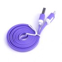 Noodle-like flat USB cable for Iphone5/5S/5C/mini ipad