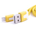 Noodle-like flat USB cable for Iphone5/5S/5C/mini ipad