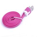 Noodle-like flat USB cable for Iphone5/5S/5C/mini ipad