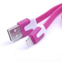 Noodle-like flat USB cable for Iphone5/5S/5C/mini ipad