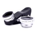 Universal Clip 3 in 1 Fisheye +Wide Angle +Macro Photo Lens For Iphone, HTC, Samsung etc