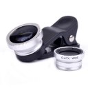 Universal Clip 3 in 1 Fisheye +Wide Angle +Macro Photo Lens For Iphone, HTC, Samsung etc