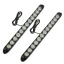 DC 12V White 12 LED Car Daylight Daytime Running Light Lamp 2Pcs