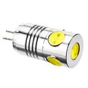 G4 5W Pure White 5 COB LED Spot Light Bulbs AC/DC 12V