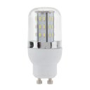 GU10 3W Pure White 48 SMD 3014 LED Corn Light Bulbs AC85-265V