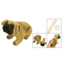 Brown Black Stripe Prints Pug Nodding Dog for Car Auto