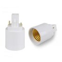 1x New G24 to E27 Socket LED Halogen CFL Light Base Converter Extend Adapter