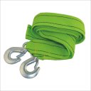 ZY-108 3 Ton Nylon Heavy Duty Car Tow Rope w/ Double Hooks - Green (4m)