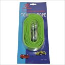 ZY-108 3 Ton Nylon Heavy Duty Car Tow Rope w/ Double Hooks - Green (4m)