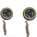 YH-T250 25mm Car Tweeter Audio Speakers - Black + Golden (2 PCS)