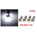 View large image 4 Pcs T10 W5W Canbus Wedge 5050 5-SMD LED Light Bulb Lamp White 12V