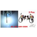 2pcs 4300K 35W DC 12V H7 Car HID Xenon Headlight Fog Light Bulbs w Ballast