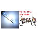 2pcs H7 35W 12V 6000K Car HID Xenon Bulb Headlamp Fog Light Conversion Kit