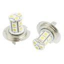 2 Pcs H7 White 5050 SMD 13 LED Turn Signal Fog Light Bulb Lamp