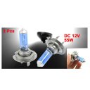 2 Pcs DC 12V 55W H7 Super White LED Car Auto Fog Light Bulb Lamp