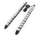 2 Pcs White 12 LED Adhesive Daytime Running Front Fog DRL Driving Light Set