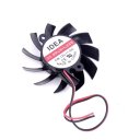 PC VGA Cooler Video Card Cooling Fan Black 65mm 2Pin Multi Size Hole