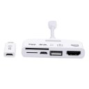 for Samsung HTC 5 in 1 MHL to HDMI Connection Kit-White