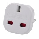 EU to UK Power Plug Converter Adapter with safety shutter