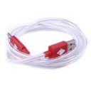 1M micro USB cable Charger 10 FT Cable Sync Charge for Samsung- white+ pink