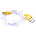 1M micro USB cable Charger 10 FT Cable Sync Charge for Samsung- white+ pink