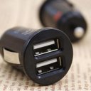 Bullet Dual USB Car Charger Adaptor