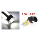 View large image 9005 HB3 White 7.5W 5 SMD LED DRL Fog Light Head Lamp Bulb for Automobile