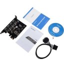 ORICO PME-4U USB3.0 4 Port PCI Express to USB3.0 Host Controller Card with Power Cable