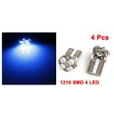 T10 W5W Canbus Blue 1210 4-SMD LED Car Light lamp Bulbs 12V 4pcs