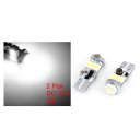 Pair White T10 White 4 SMD LED Backup Light Reverse Lamp Bulb 1W DC 12V