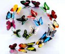 100pcs 7cm Colorful 3D Artificial Butterflies with Magnet