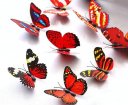 100pcs 7cm Colorful 3D Artificial Butterflies with Magnet