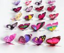 100pcs 7cm Colorful 3D Artificial Butterflies with Magnet