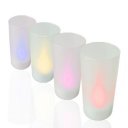 Magic Blow On / Blow Off Heatless Electronic Candle Set of 4