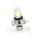 Pair 25W Car Auto White COB LED H4 Daytime Driving Head Light Foglamp Blub 12V