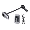 Bluetooth Handsfree Car Kit LCD for mobile phones FM transmitter black