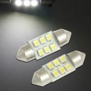 10x 6-LED 1210 SMD Auto Car Interior Festoon Dome Light Bulb Pure White 12V 31mm