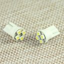 2 Car Auto 4 LED Wedge Light T10 W3W W5W Side Corner Turn Signal Lamp 3528 White