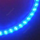 Hot Flexible Strip 24cm PVC 24 LED Neon Decoration Light Blue 12V for Car Auto