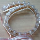 Hot Flexible Strip 24cm PVC 24 LED Neon Decoration Light Blue 12V for Car Auto