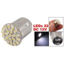 2pcs 1157 22-LED 1206 SMD T25 S25 Auto Corner Brake Light Lamp Pure White 12V