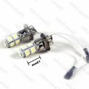 2x H3 9-LED 5050 SMD Vehicle Running Light Bulb Lamp Super White 12V Low Power