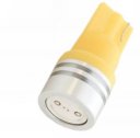 2pcs 1W High Power T10 12V Light LED Replacement Bulbs 168 194 2825 W5W - Amber Yellow