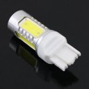 2pcs T20 7.5W High Power LED Reverse Light Stop Bulb White With Lens 12V 24V New