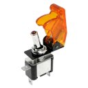 DC 12V 20A On Off Racing Car Illuminated Toggle Switch + Orange Cover