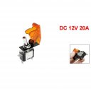 DC 12V 20A On Off Racing Car Illuminated Toggle Switch + Orange Cover