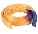 Orange 5M 50mm 10 Tons Nylon Dual Layers Emergency Towing Strap Rope for Car